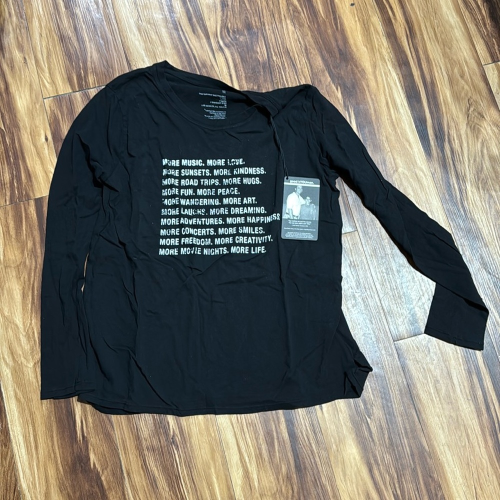 good hYOUman long sleeve tee size S